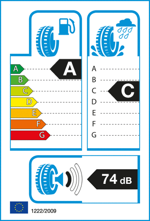 etykieta oponiarska dla Yokohama ADVAN Sport V105 XL RPB N0 285/35 R22 106Y