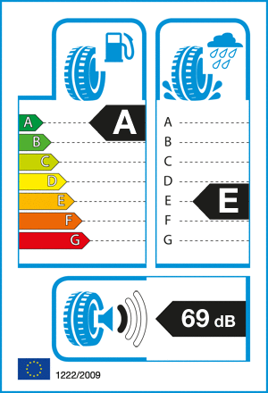 etykieta oponiarska dla Falken ZIEX ZE310 ECORUN XL 205/70 R14 98H