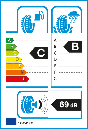 etykieta oponiarska dla Michelin CROSSCLIMATE SUV XL 235/60 R16 104V