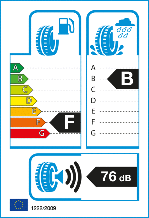 etykieta oponiarska dla Michelin 4X4 O/R XZL 7.50 R16 116N